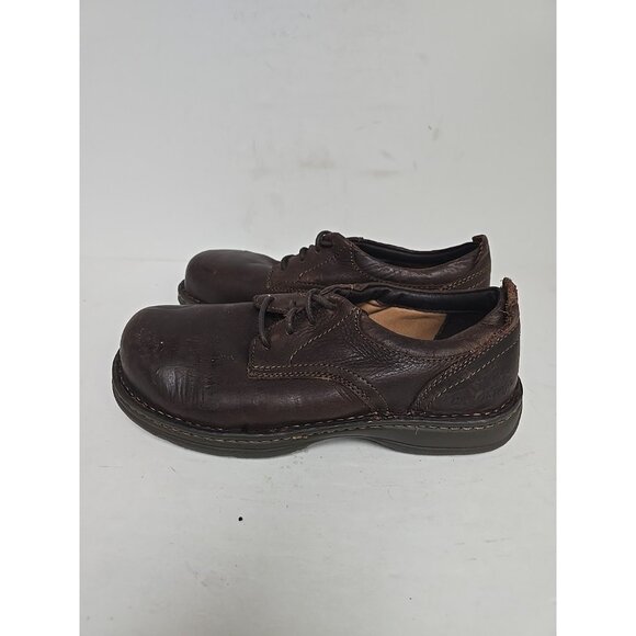 Carolina Men's Low-Cut Aluminum Toe Oxford Work Shoes CA5560 Brown Size 9D - Picture 4 of 10